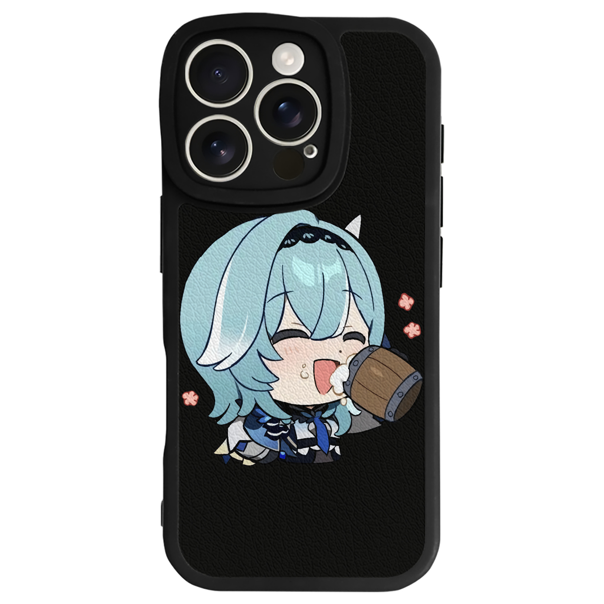 げんし神 优菈 ゆうら genshin Yūra 【iPhone 16シリーズ対応】シリコンスマホケース（レザー調） 材質：シリコン